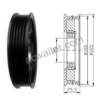 21-51057 Compressor:Denso 7SEU16C
