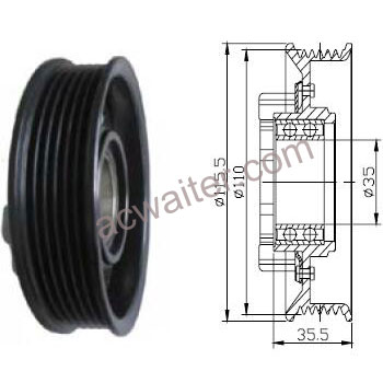 21-51072 Compressor:Denso 7SEU14C