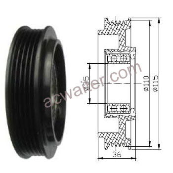 21-51092 Compressor:Denso 7SEU16C